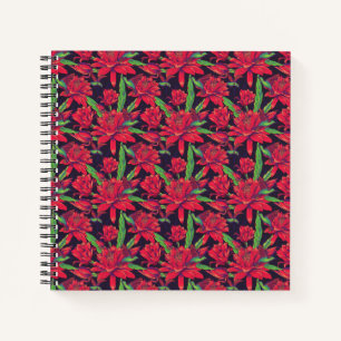 Flowers And Hummingbirds Notebook