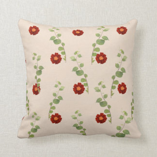 flowers and leaves cushion