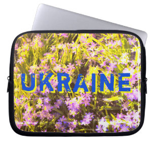 Flowers and letters laptop sleeve