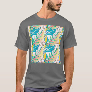 Flowers and Parrots T-Shirt