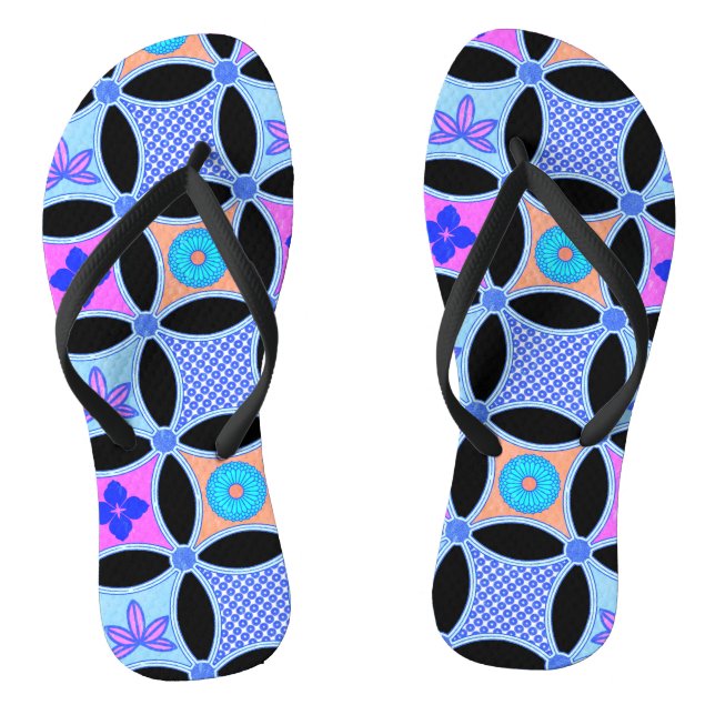 Flowers and Patterns Jandals (Footbed)