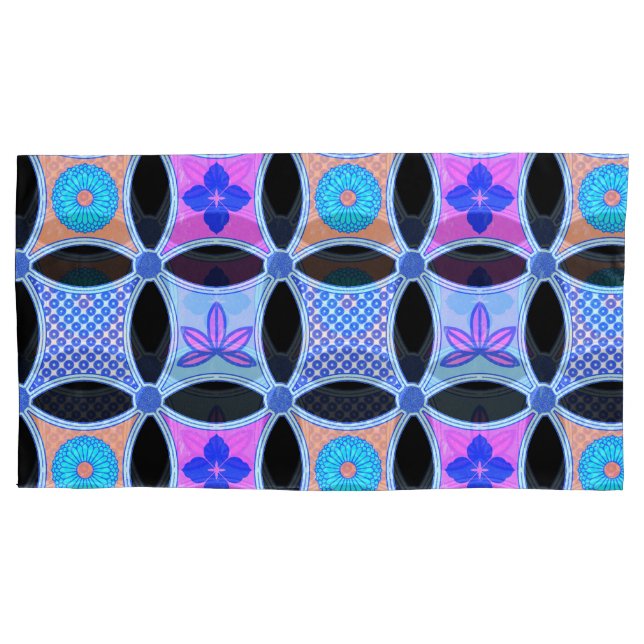 Flowers and Patterns Pillowcase (Front-Left)