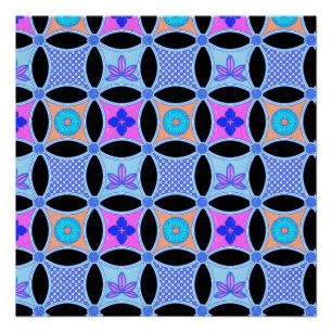 Flowers and Patterns Poster