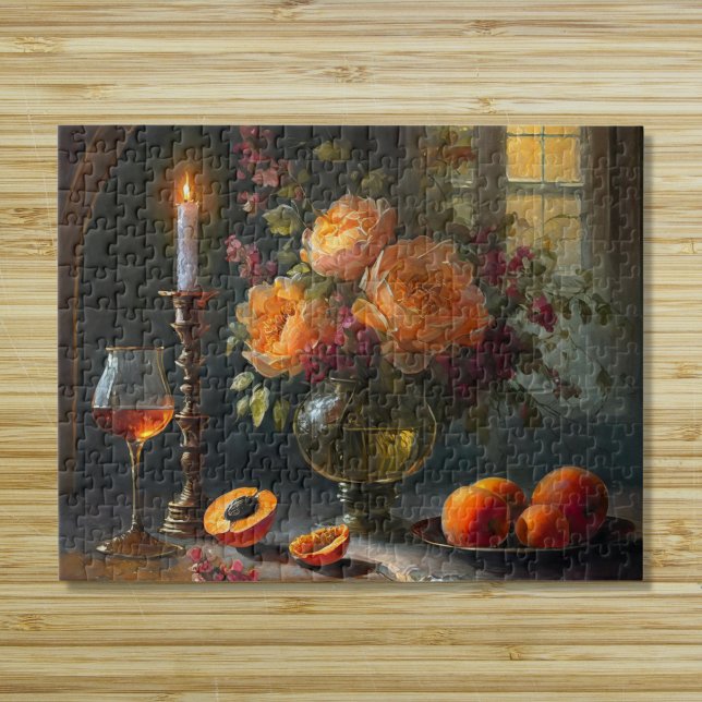 Flowers and peaches jigsaw puzzle (Creator Uploaded)