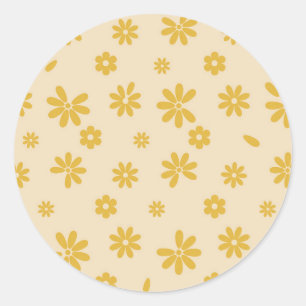 Flowers and Petals 11 Classic Round Sticker