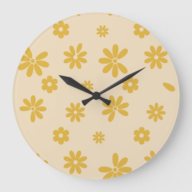 Flowers and Petals 11 Large Clock (Front)