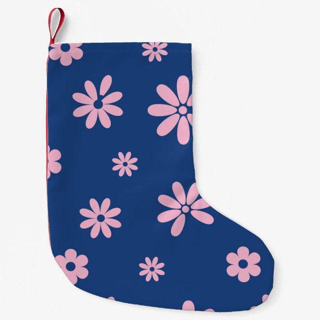 Flowers and Petals 13 Small Christmas Stocking (Front)
