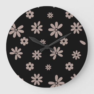 Flowers and Petals 14 Large Clock