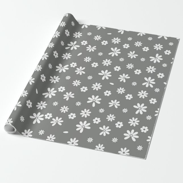 Flowers and Petals 2 Wrapping Paper (Unrolled)