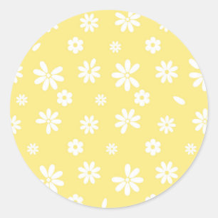 Flowers and Petals 6 Classic Round Sticker