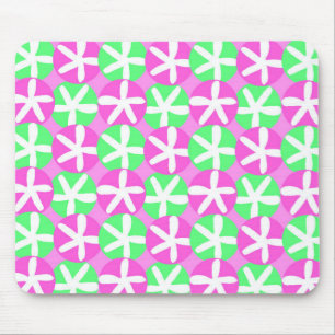 Flowers and Spots Mouse Pad