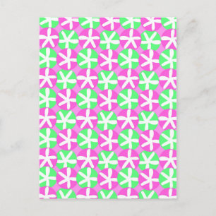 Flowers and Spots Postcard