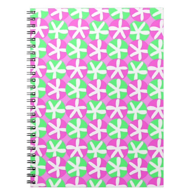 Flowers and Spots Spiral Notebook (Front)