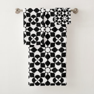 flowers and stars bath towel set