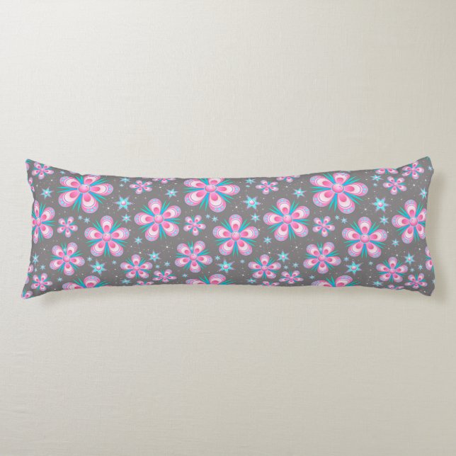 flowers and stars body pillow (Front)