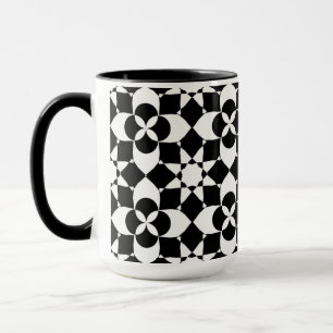 flowers and stars coffee mug