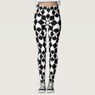 flowers and stars leggings