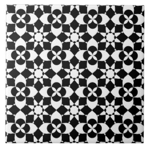 flowers and stars tile