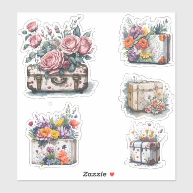 Flowers and suitcases (Sheet)