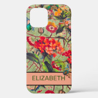 FLOWERS AND WILLIAM MORRIS iPhone 12 CASE DIY NAME
