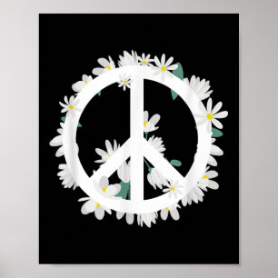 Flowers Anti-war Logo Daisies Peace Sign 