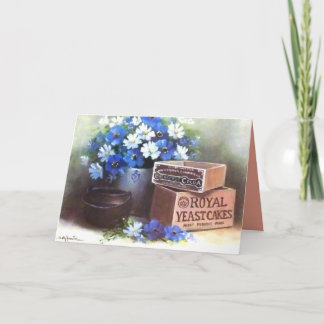 Flowers Antiques Wooden Advertising Crates Card