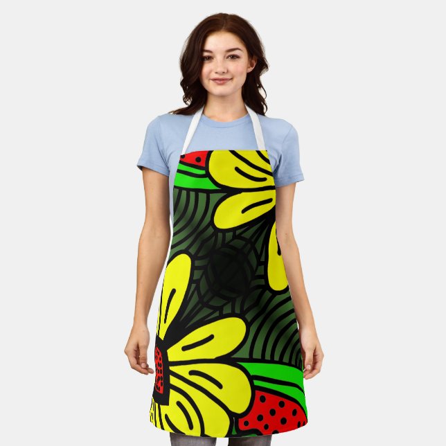 flowers apron (Worn)