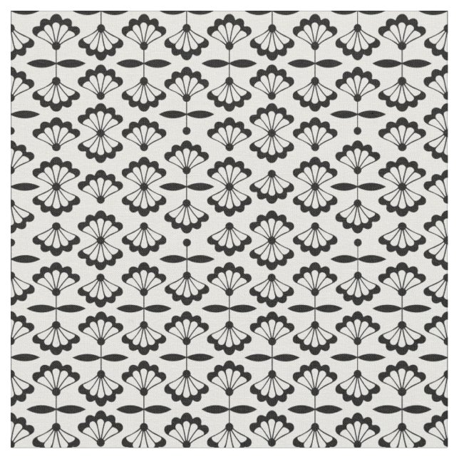 Flowers Arabesque Fabric (Close Up)