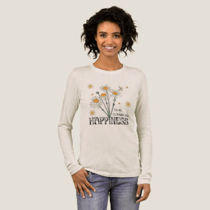 Flowers Are Happiness Retro Daisy Tri-Blend Shirt