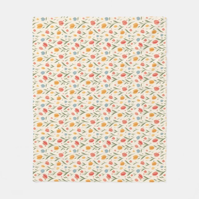 Flowers Are Love’s Truest Language Fleece Blanket (Front)