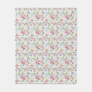 Flowers Are The Words Of The Earth Fleece Blanket