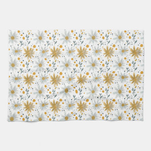 Flowers Are The Words Of The Earth Tea Towel