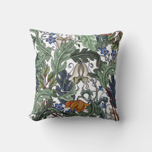 Flowers, art deco, modern, seamless. cushion