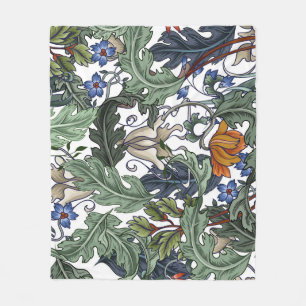 Flowers, art deco, modern, seamless. fleece blanket