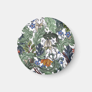 Flowers, art deco, modern, seamless. magnet