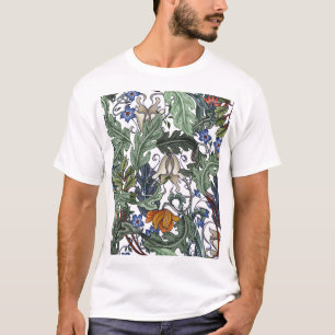 Flowers, art deco, modern, seamless. T-Shirt