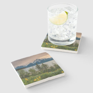 Flowers at Colter Bay Stone Coaster