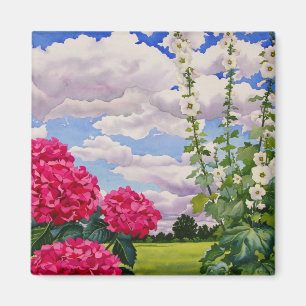 Flowers at the edge of a meadow 2008 magnet