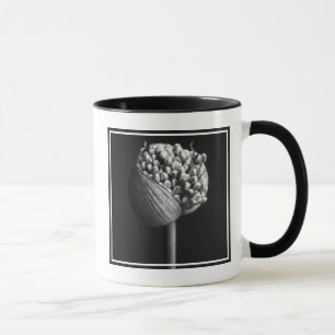 Flowers B&W Allium Flower Bud Mug
