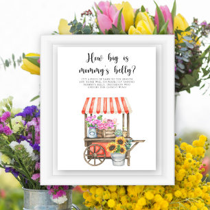 Flowers baby - how big is mummy's belly game poster