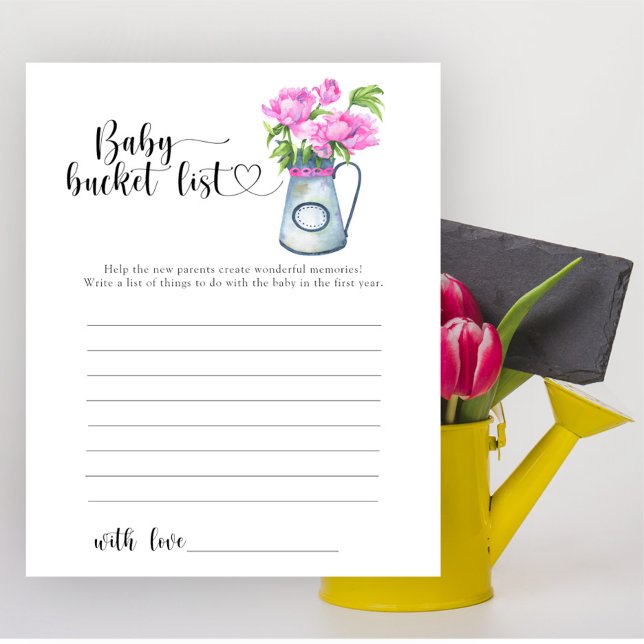 Flowers baby shower Baby bucket list (Creator Uploaded)