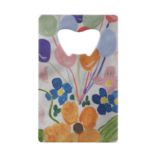 Flowers & Balloons Bottle Opener