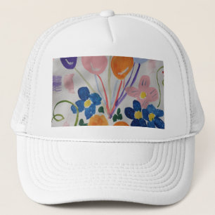 Flowers & Balloons Trucker Hat