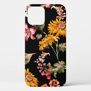Flowers beautiful pattern seamless. Fabric texture iPhone 12 Case