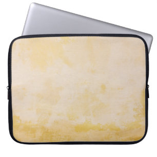 Flowers beside yellow wall laptop sleeve