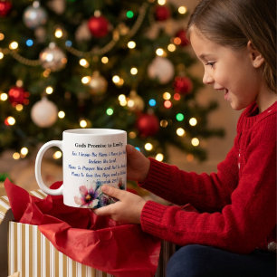 Flowers Bible Verse  Jeremiah 29:11 Personalise Coffee Mug