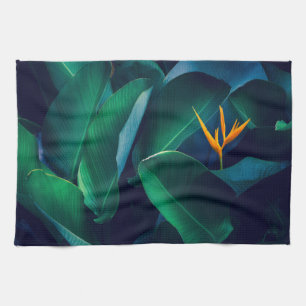 Flowers Bird of Paradise Tea Towel
