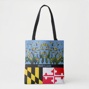 Flowers Black-eyed Susan Flower MarylandTote Bag