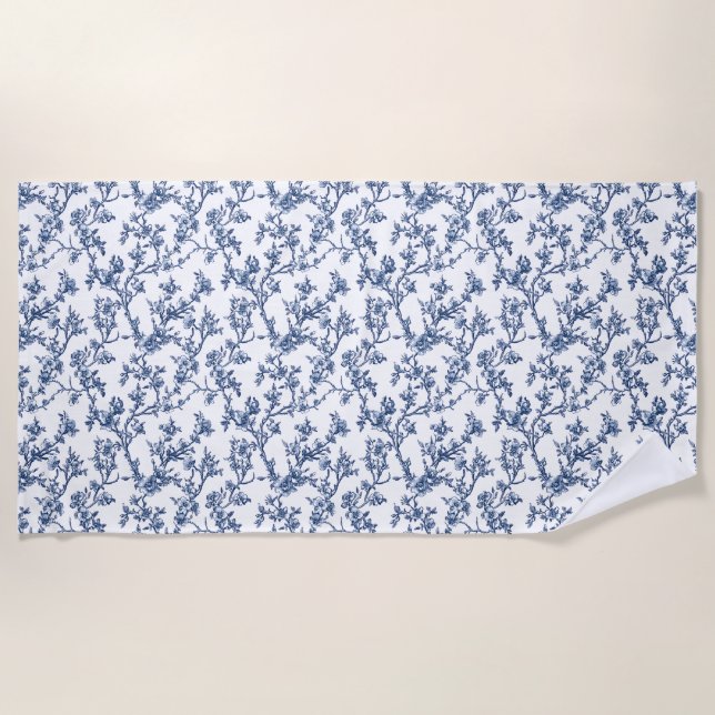 Flowers Bloom For Their Own Joy Beach Towel (Front)