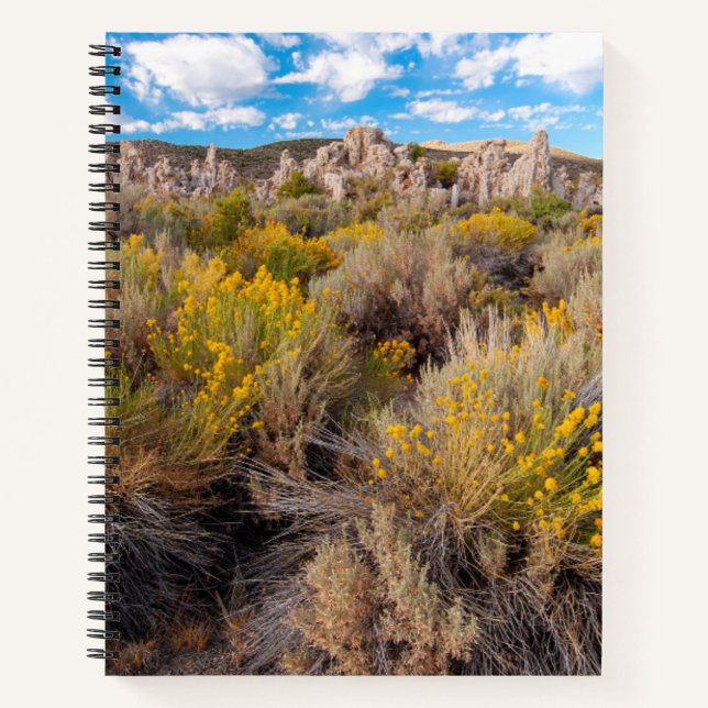 Flowers | Blooming Sagebrush California Notebook (Front)
